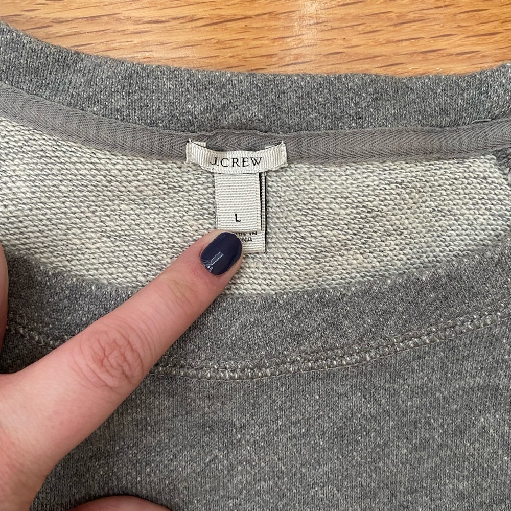J. Crew short sleeve sweatshirt - Picture 3 of 3